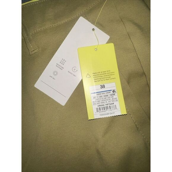 38- Mens Cargo Golf Shorts 8" - All in Motion - Dusty Khaki Green. NWT. M - Picture 7 of 7